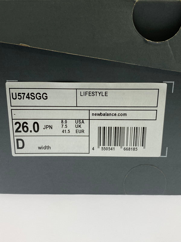 【中古美品】【メンズ/レディース】 NEW BALANCE ニューバランス U574SGG 靴 シューズ スニーカー SNEAKER 163-260320-zi-47-min サイズ：26cm カラー：グレー/ブルー 万代Net店