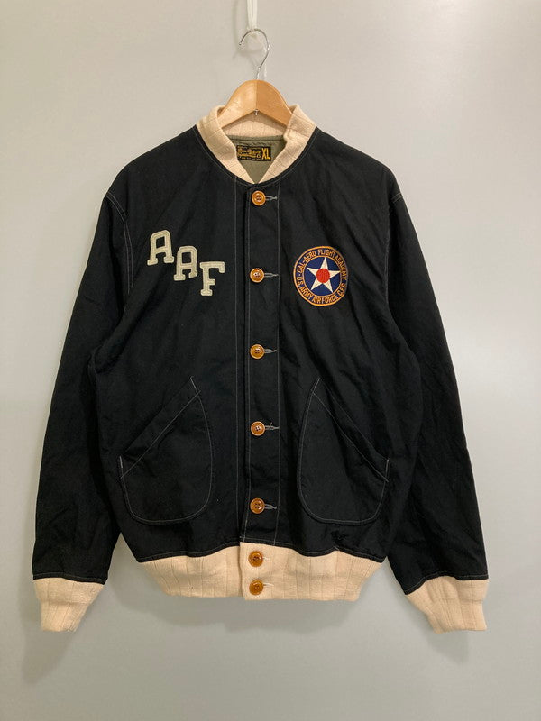 【中古品】【メンズ】 Buzz Rickson's バズリクソンズ FLIGHT ACADEMY JACKET BR13241 フライトアカデミージャケット アウター 145-260319-SH-03-min サイズ：XL カラー：ブラック 万代Net店