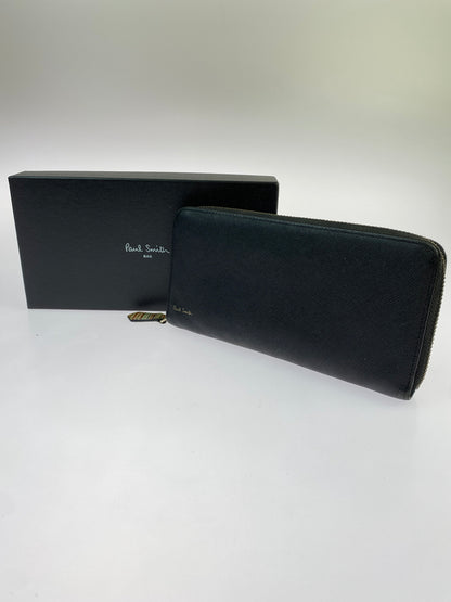 【中古品】【メンズ】 PAUL SMITH ポールスミス ROUND ZIP LONG WALLET ラウンドジップロングウォレット 長財布 201-260806-yn-26-min カラー：ブラック 万代Net店