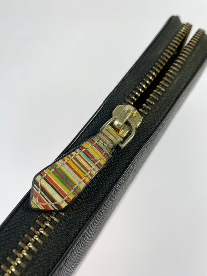 【中古品】【メンズ】 PAUL SMITH ポールスミス ROUND ZIP LONG WALLET ラウンドジップロングウォレット 長財布 201-260806-yn-26-min カラー：ブラック 万代Net店