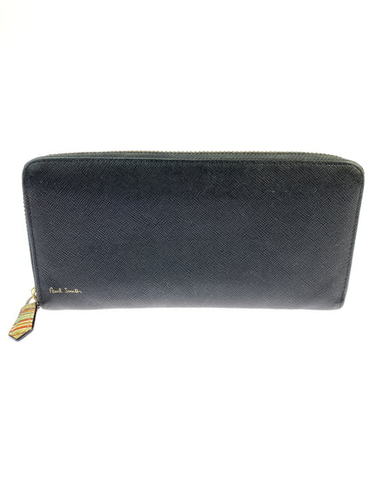 【中古品】【メンズ】 PAUL SMITH ポールスミス ROUND ZIP LONG WALLET ラウンドジップロングウォレット 長財布 201-260806-yn-26-min カラー：ブラック 万代Net店