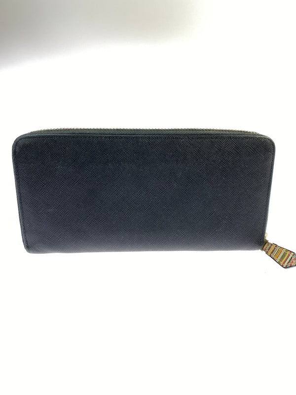 【中古品】【メンズ】 PAUL SMITH ポールスミス ROUND ZIP LONG WALLET ラウンドジップロングウォレット 長財布 201-260806-yn-26-min カラー：ブラック 万代Net店