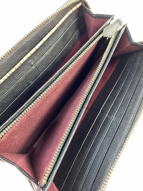【中古品】【メンズ】 PAUL SMITH ポールスミス ROUND ZIP LONG WALLET ラウンドジップロングウォレット 長財布 201-260806-yn-26-min カラー：ブラック 万代Net店