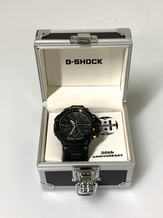 【中古品】【メンズ/レディース】 CASIO カシオ G-SHOCK 30TH ANNIVERSARY MASTER OF G-AIR GW-A1030A-1AJR ジーショック 30周年 サーティースターズ 腕時計 196-260715-yn-35-min カラー：ブラック 万代Net店