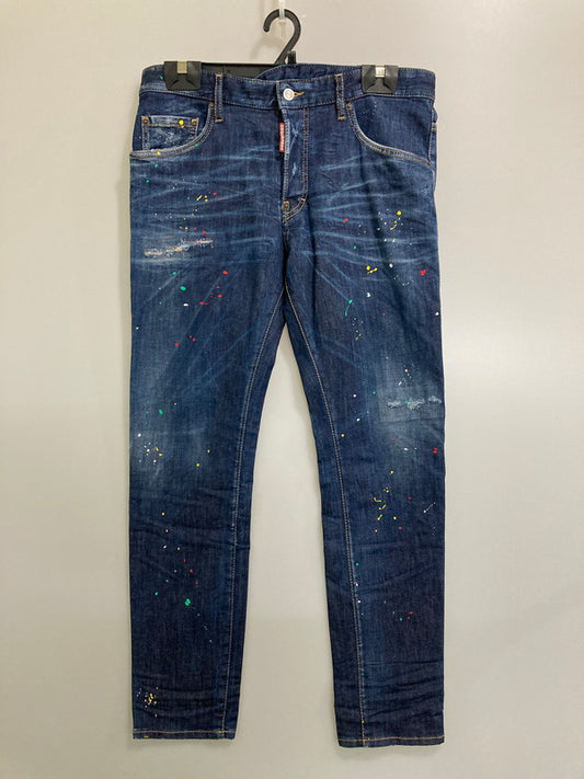 【現状渡し品】【メンズ】 DSQUARED2 ディースクエアード SKATER JEAN S71LB1165 S30789 スケータージーン ボトムス 152-260319-SH-21-min サイズ：50 カラー：インディゴ 万代Net店