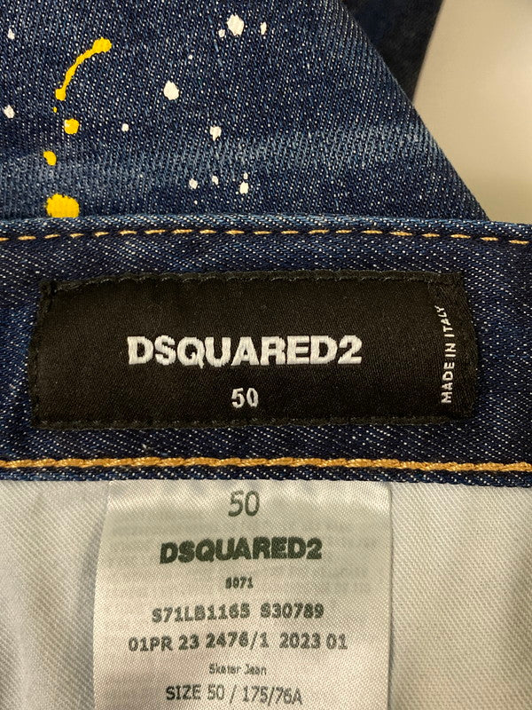 【現状渡し品】【メンズ】 DSQUARED2 ディースクエアード SKATER JEAN S71LB1165 S30789 スケータージーン ボトムス 152-260319-SH-21-min サイズ：50 カラー：インディゴ 万代Net店