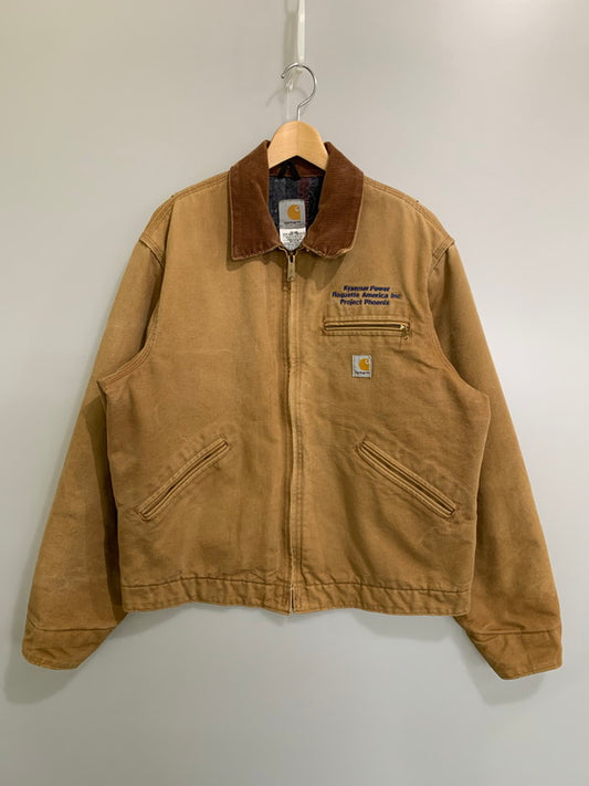 【中古品】【メンズ】 Carhartt カーハート DETROIT JACKET J01BRN デトロイト ジャケット メンズ アウター ブルゾン コットンダック 146-260322-em-08-min サイズ：42 カラー：ベージュ 万代Net店
