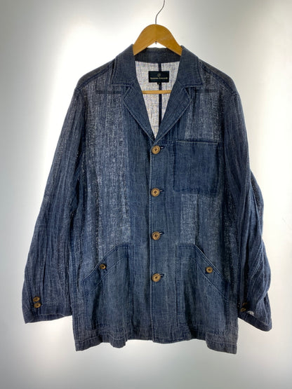 【中古品】【メンズ】 NAZARENO GABRIELLI ナザレノガブリエリ LINEN JACKET リネンジャケット ライトアウター 146-260718-AS-63-min サイズ：48 カラー：ネイビー 万代Net店
