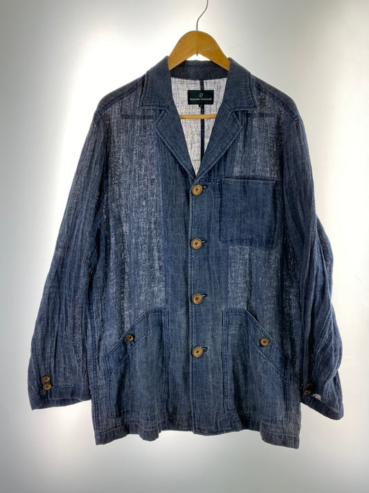 【中古品】【メンズ】 NAZARENO GABRIELLI ナザレノガブリエリ LINEN JACKET リネンジャケット ライトアウター 146-260718-AS-63-min サイズ：48 カラー：ネイビー 万代Net店