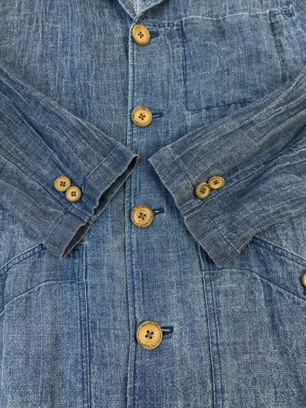 【中古品】【メンズ】 NAZARENO GABRIELLI ナザレノガブリエリ LINEN JACKET リネンジャケット ライトアウター 146-260718-AS-63-min サイズ：48 カラー：ネイビー 万代Net店