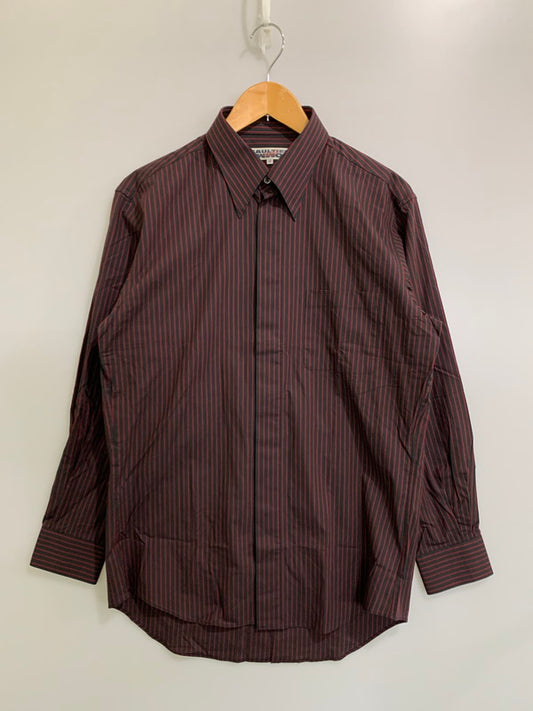 【中古品】【メンズ】 GAULTIER HOMME OBJET ジャンポール ゴルチエ オム オブジェ STRIPE SHIRT ストライプシャツ メンズ トップス ボタンダウンシャツ 141-260322-em-14-min サイズ：48 カラー：ブラック/レッド（ストライプ） 万代Net店