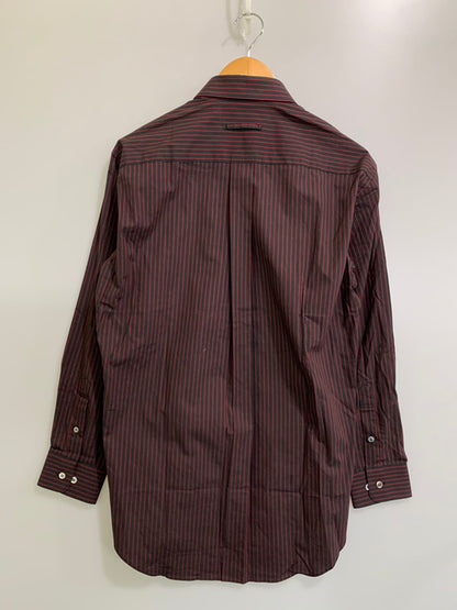 【中古品】【メンズ】 GAULTIER HOMME OBJET ジャンポール ゴルチエ オム オブジェ STRIPE SHIRT ストライプシャツ メンズ トップス ボタンダウンシャツ 141-260322-em-14-min サイズ：48 カラー：ブラック/レッド（ストライプ） 万代Net店