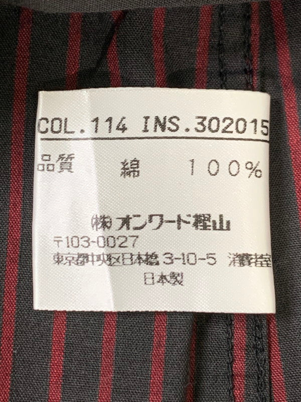 【中古品】【メンズ】 GAULTIER HOMME OBJET ジャンポール ゴルチエ オム オブジェ STRIPE SHIRT ストライプシャツ メンズ トップス ボタンダウンシャツ 141-260322-em-14-min サイズ：48 カラー：ブラック/レッド（ストライプ） 万代Net店