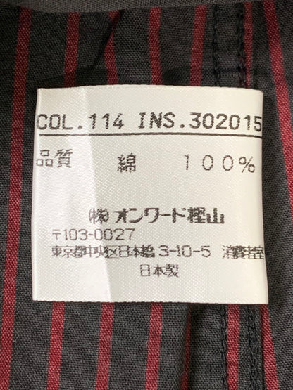 【中古品】【メンズ】 GAULTIER HOMME OBJET ジャンポール ゴルチエ オム オブジェ STRIPE SHIRT ストライプシャツ メンズ トップス ボタンダウンシャツ 141-260322-em-14-min サイズ：48 カラー：ブラック/レッド（ストライプ） 万代Net店