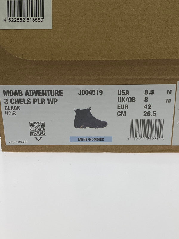 【中古品】【メンズ】 MERRELL メレル MOAB ADVENTURE 3 CHELS PLR WP モアブ アドベンチャー 3 チェルシー ウォータープルーフ 164-260325-em-38-min サイズ：26.5cm カラー：ブラック 万代Net店