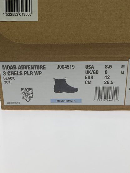 【中古品】【メンズ】 MERRELL メレル MOAB ADVENTURE 3 CHELS PLR WP モアブ アドベンチャー 3 チェルシー ウォータープルーフ 164-260325-em-38-min サイズ：26.5cm カラー：ブラック 万代Net店