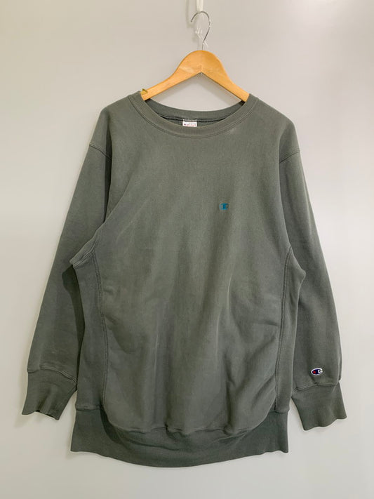 【中古品】【メンズ】 Champion チャンピオン REVERSE WEAVE リバースウィーブ 90’s SWEAT SHIRT 刺繍タグ スウェットシャツ トップス 146-260328-SH-04-min サイズ：XXL カラー：グレー 万代Net店