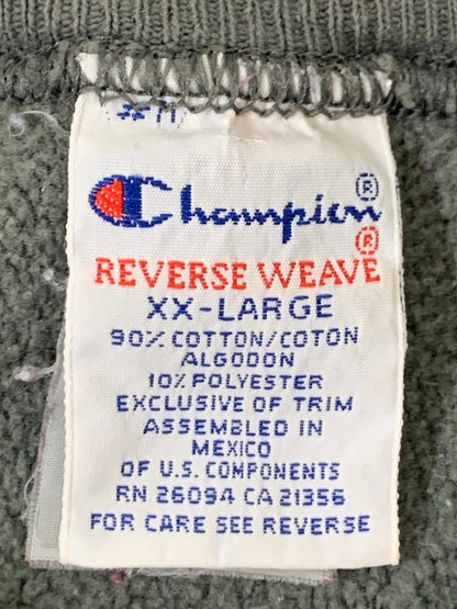 【中古品】【メンズ】 Champion チャンピオン REVERSE WEAVE リバースウィーブ 90’s SWEAT SHIRT 刺繍タグ スウェットシャツ トップス 146-260328-SH-04-min サイズ：XXL カラー：グレー 万代Net店