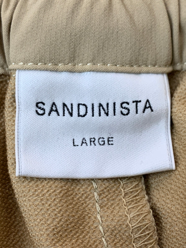 【中古品】【メンズ】 SANDINISTA サンディニスタ NYLON SET UP ナイロンセットアップ 140-260707-jt-01-min サイズ：L カラー：ベージュ 万代Net店