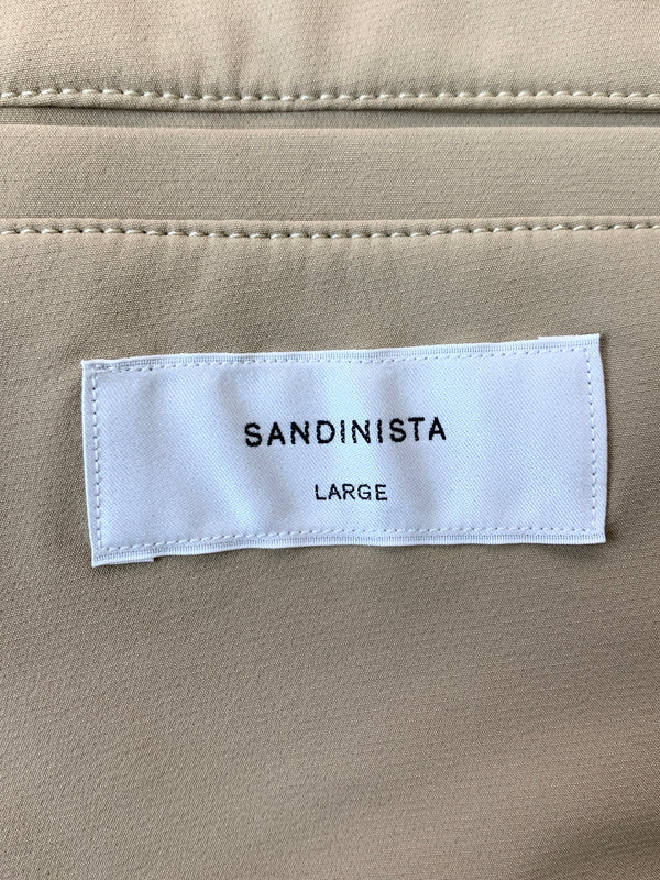 【中古品】【メンズ】 SANDINISTA サンディニスタ NYLON SET UP ナイロンセットアップ 140-260707-jt-01-min サイズ：L カラー：ベージュ 万代Net店