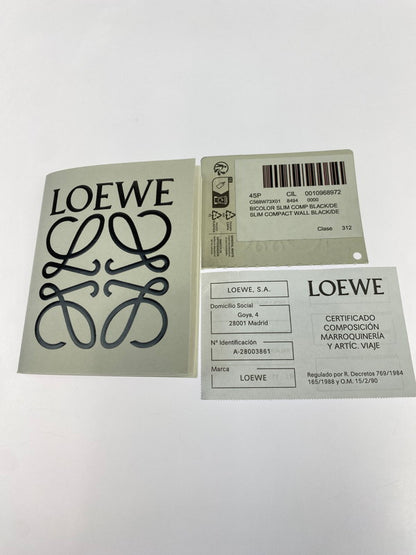 【中古品】【メンズ】 LOEWE ロエベ バイフォールドウォレット 二つ折り財布 181-260329-AS-22-min カラー：ブラック/ネイビー 万代Net店