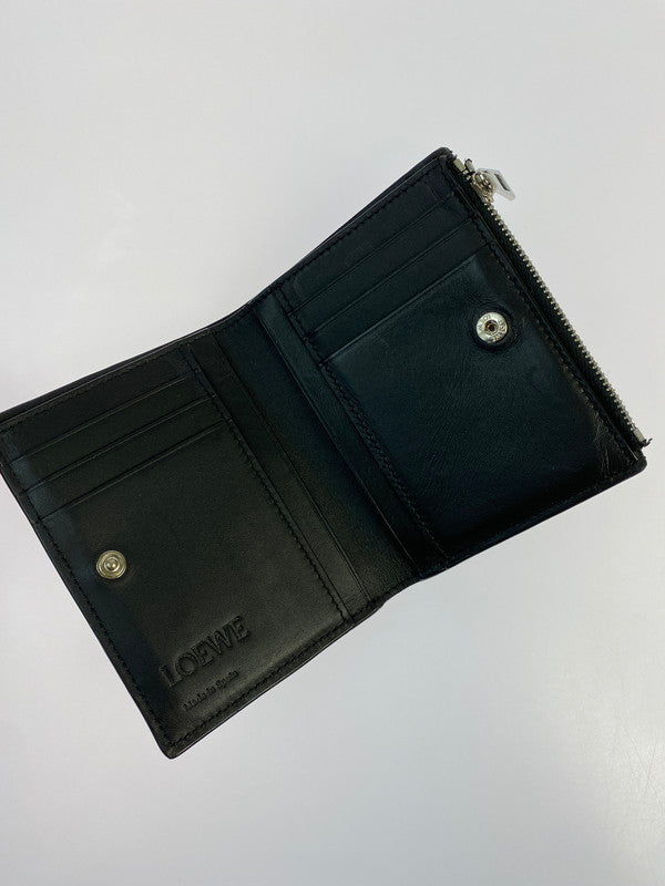 【中古品】【メンズ】 LOEWE ロエベ バイフォールドウォレット 二つ折り財布 181-260329-AS-22-min カラー：ブラック/ネイビー 万代Net店