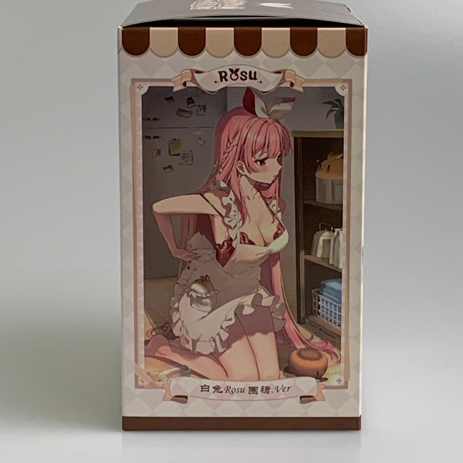 【現状渡し品】 白いウサギ Rosu エプロンVer. フィギュア 053-260707-ta-17-min 万代Net店