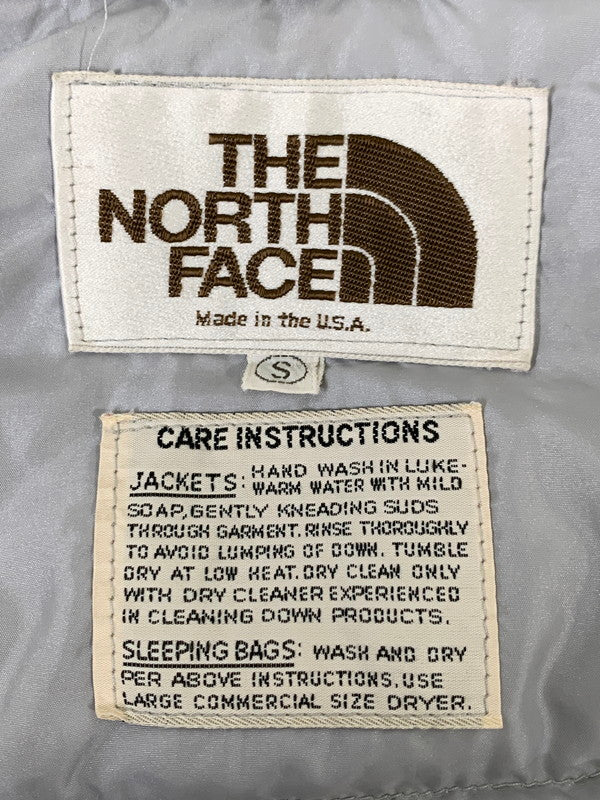 【中古品】【メンズ】 THE NORTH FACE ザ・ノースフェイス 70S 茶タグ DOWN JACKET 70年代 ダウンジャケット メンズ アウター ヴィンテージ 144-260322-em-12-min サイズ：S カラー：ネイビー 万代Net店