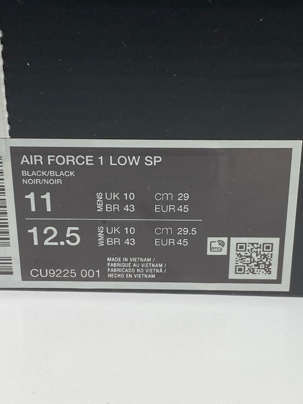 【未使用品】【メンズ】 NIKE ナイキ × SUPREME シュプリーム AIR FORCE 1 LOW CU9225-001 エアフォース1 ロー スニーカー メンズ シューズ 靴 160-260325-em-02-min サイズ：29.0cm カラー：BLACK 万代Net店