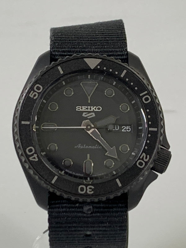 【中古品】【メンズ】 SEIKO セイコー 5SPORTS STREET STYLE SBSA025 ５スポーツ ストリート スタイル 腕時計 時計 197-260327-jt-03-min カラー：ブラック 万代Net店
