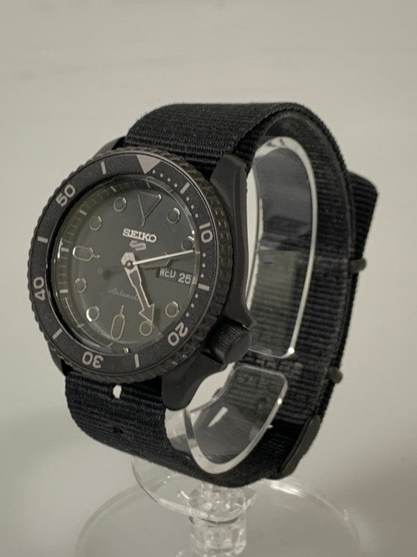 【中古品】【メンズ】 SEIKO セイコー 5SPORTS STREET STYLE SBSA025 ５スポーツ ストリート スタイル 腕時計 時計 197-260327-jt-03-min カラー：ブラック 万代Net店