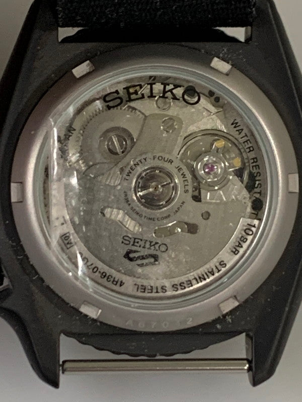 【中古品】【メンズ】 SEIKO セイコー 5SPORTS STREET STYLE SBSA025 ５スポーツ ストリート スタイル 腕時計 時計 197-260327-jt-03-min カラー：ブラック 万代Net店
