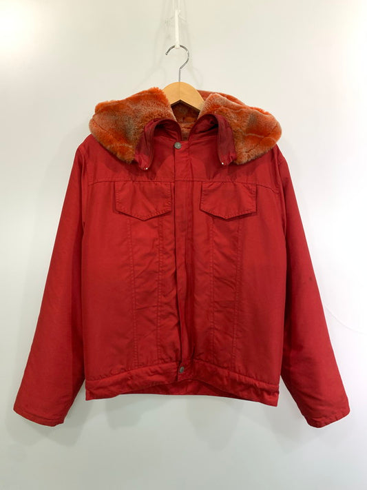 【中古品】【メンズ】 EVISU エヴィス ORANGE BOA LINER HOODED JACKET オレンジボアライナーフーデッドジャケット 145-260331-zi-21-min サイズ：34 カラー：レッド 万代Net店