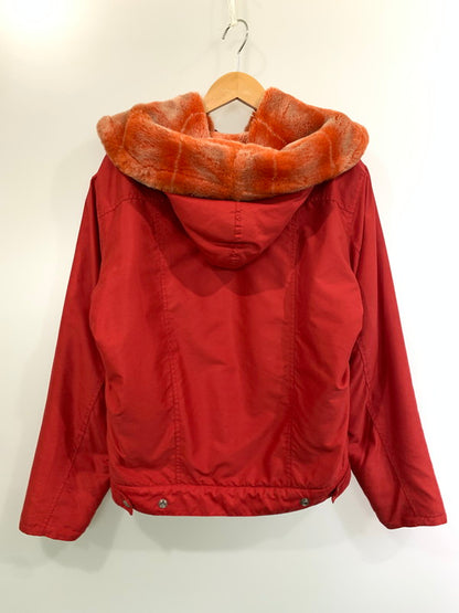 【中古品】【メンズ】 EVISU エヴィス ORANGE BOA LINER HOODED JACKET オレンジボアライナーフーデッドジャケット 145-260331-zi-21-min サイズ：34 カラー：レッド 万代Net店