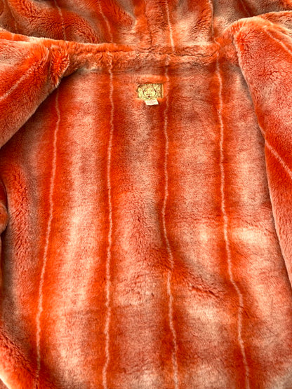 【中古品】【メンズ】 EVISU エヴィス ORANGE BOA LINER HOODED JACKET オレンジボアライナーフーデッドジャケット 145-260331-zi-21-min サイズ：34 カラー：レッド 万代Net店