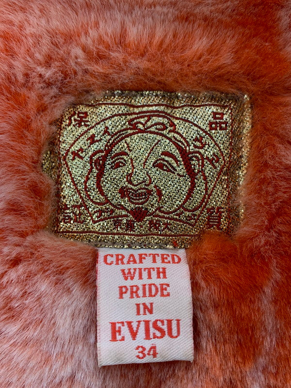 【中古品】【メンズ】 EVISU エヴィス ORANGE BOA LINER HOODED JACKET オレンジボアライナーフーデッドジャケット 145-260331-zi-21-min サイズ：34 カラー：レッド 万代Net店