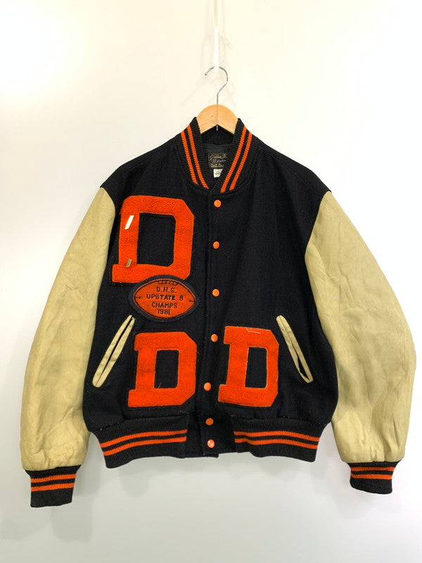 【現状渡し品】【メンズ】 GOLDEN THREAD ゴールデン スレッド 80S STADIUM JACKET スタジアムジャケット 146-260331-zi-25-min サイズ：44 カラー：ブラック 万代Net店