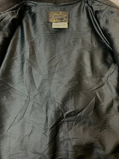 【現状渡し品】【メンズ】 GOLDEN THREAD ゴールデン スレッド 80S STADIUM JACKET スタジアムジャケット 146-260331-zi-25-min サイズ：44 カラー：ブラック 万代Net店