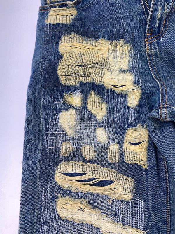 【中古品】【メンズ】 WANNA ワナ L.F.S.E 55 DISTRESSED JEANS ディストレストジーンズ ボトムス 153-260331-zi-45-min サイズ：1 カラー：インディゴ 万代Net店