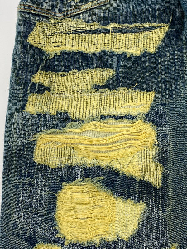 【中古品】【メンズ】 WANNA ワナ L.F.S.E 55 DISTRESSED JEANS ディストレストジーンズ ボトムス 153-260331-zi-45-min サイズ：1 カラー：インディゴ 万代Net店
