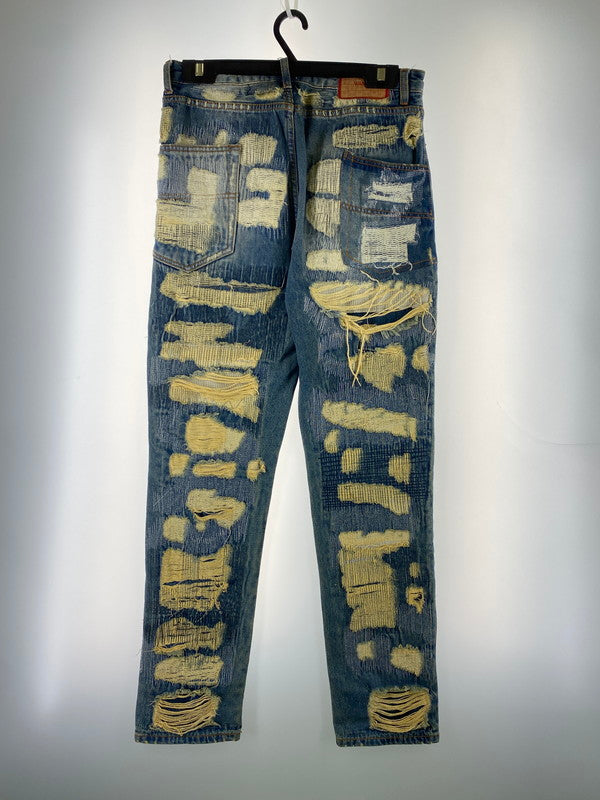 【中古品】【メンズ】 WANNA ワナ L.F.S.E 55 DISTRESSED JEANS ディストレストジーンズ ボトムス 153-260331-zi-45-min サイズ：1 カラー：インディゴ 万代Net店