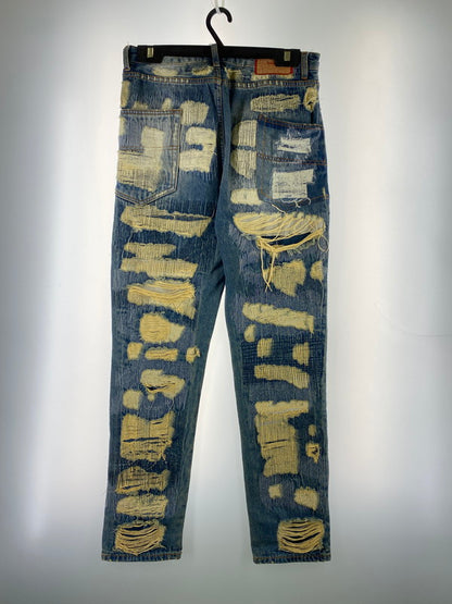 【中古品】【メンズ】 WANNA ワナ L.F.S.E 55 DISTRESSED JEANS ディストレストジーンズ ボトムス 153-260331-zi-45-min サイズ：1 カラー：インディゴ 万代Net店