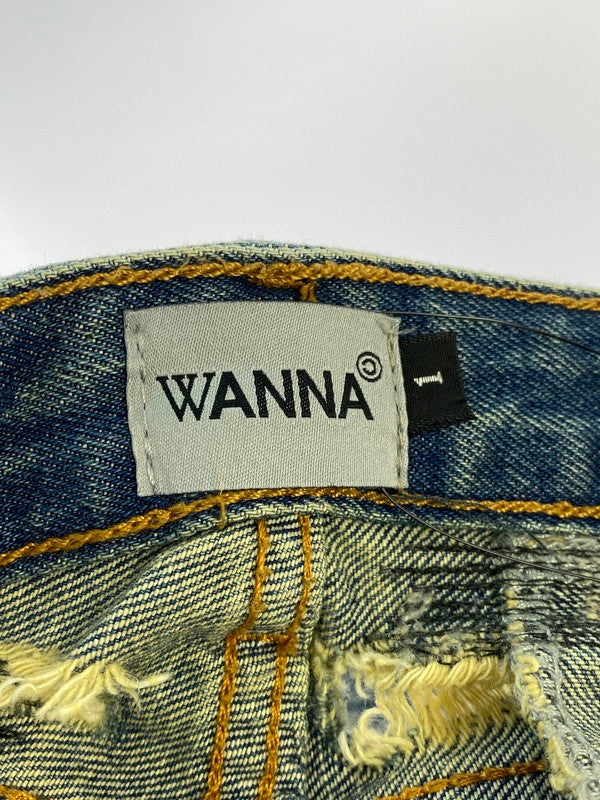 【中古品】【メンズ】 WANNA ワナ L.F.S.E 55 DISTRESSED JEANS ディストレストジーンズ ボトムス 153-260331-zi-45-min サイズ：1 カラー：インディゴ 万代Net店
