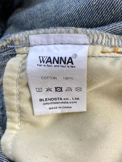 【中古品】【メンズ】 WANNA ワナ L.F.S.E 55 DISTRESSED JEANS ディストレストジーンズ ボトムス 153-260331-zi-45-min サイズ：1 カラー：インディゴ 万代Net店
