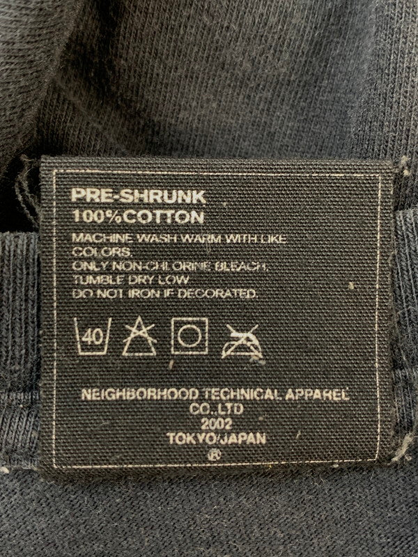 【中古品】【メンズ】 NEGHBORHOOD ネイバーフッド LOGO PRINT SS TEE ロゴプリント ショートスリーブ Tシャツ 半袖 メンズ 142-260630-hu-01-min サイズ：不明 カラー：ブラック 万代Net店