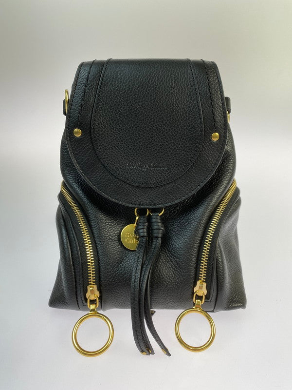 【中古品】【レディース】 SEE BY CHLOE シーバイクロエ OLGA 2WAY BAG リュック カバン 180-260329-AS-45-min カラー：ブラック 万代Net店