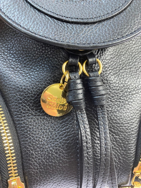 【中古品】【レディース】 SEE BY CHLOE シーバイクロエ OLGA 2WAY BAG リュック カバン 180-260329-AS-45-min カラー：ブラック 万代Net店