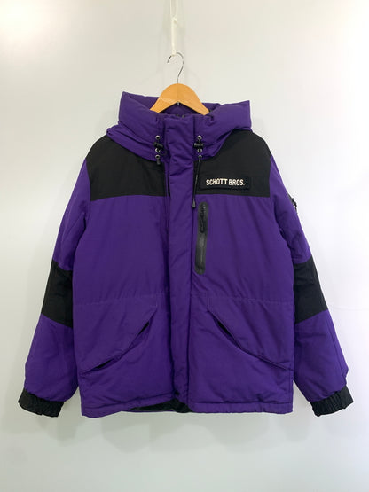 【中古品】【メンズ】 SCHOTT ショット 2TONE SNORKEL DOWN PARKA 3182011 2トーンスノーケルダウンパーカー アウター 145-260706-yn-19-min サイズ：L カラー：パープル/ブラック 万代Net店