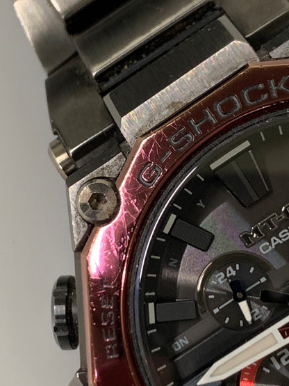 【中古品】【メンズ】 G-SHOCK ジーショック MTG-B2000BD-1A4JF アナログ ソーラー 腕時計 196-260327-jt-01-min カラー：ブラック/レッド 万代Net店