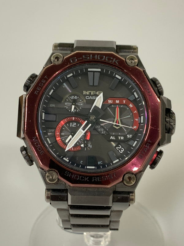 【中古品】【メンズ】 G-SHOCK ジーショック MTG-B2000BD-1A4JF アナログ ソーラー 腕時計 196-260327-jt-01-min カラー：ブラック/レッド 万代Net店